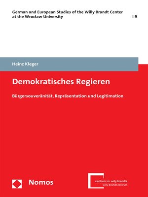cover image of Demokratisches Regieren